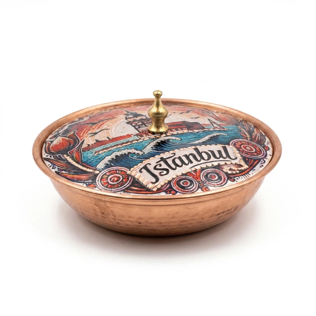 Sucrier individuel en cuivre Boğaziçi – Petit, diamètre 7 CM