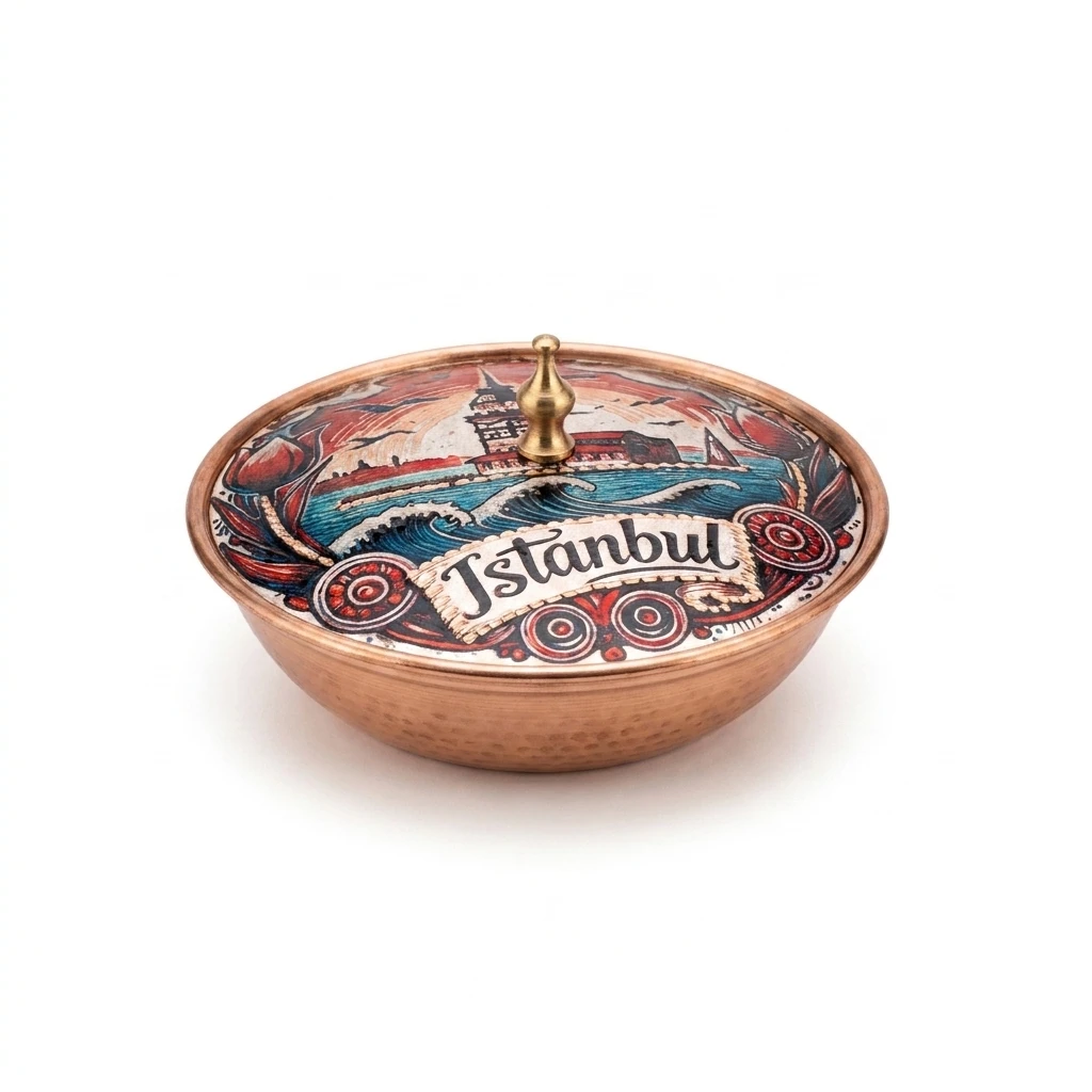 Sucrier individuel en cuivre Boğaziçi – Petit, diamètre 7 CM