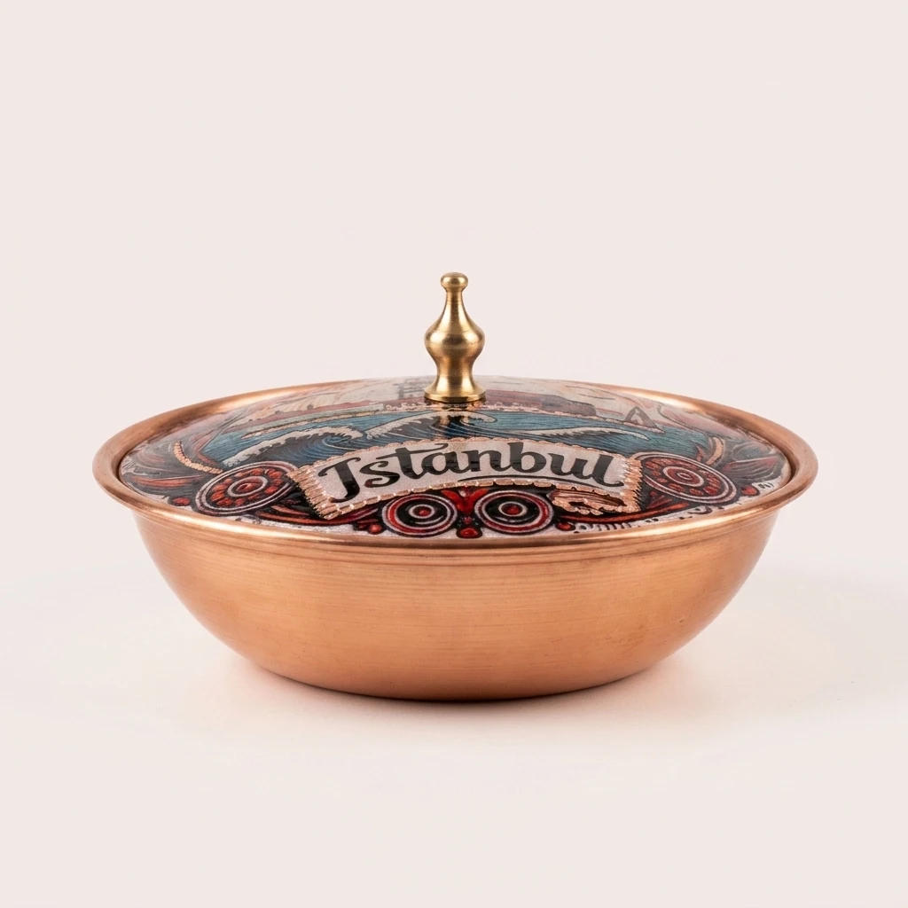 Sucrier individuel en cuivre Boğaziçi – Petit, diamètre 7 CM
