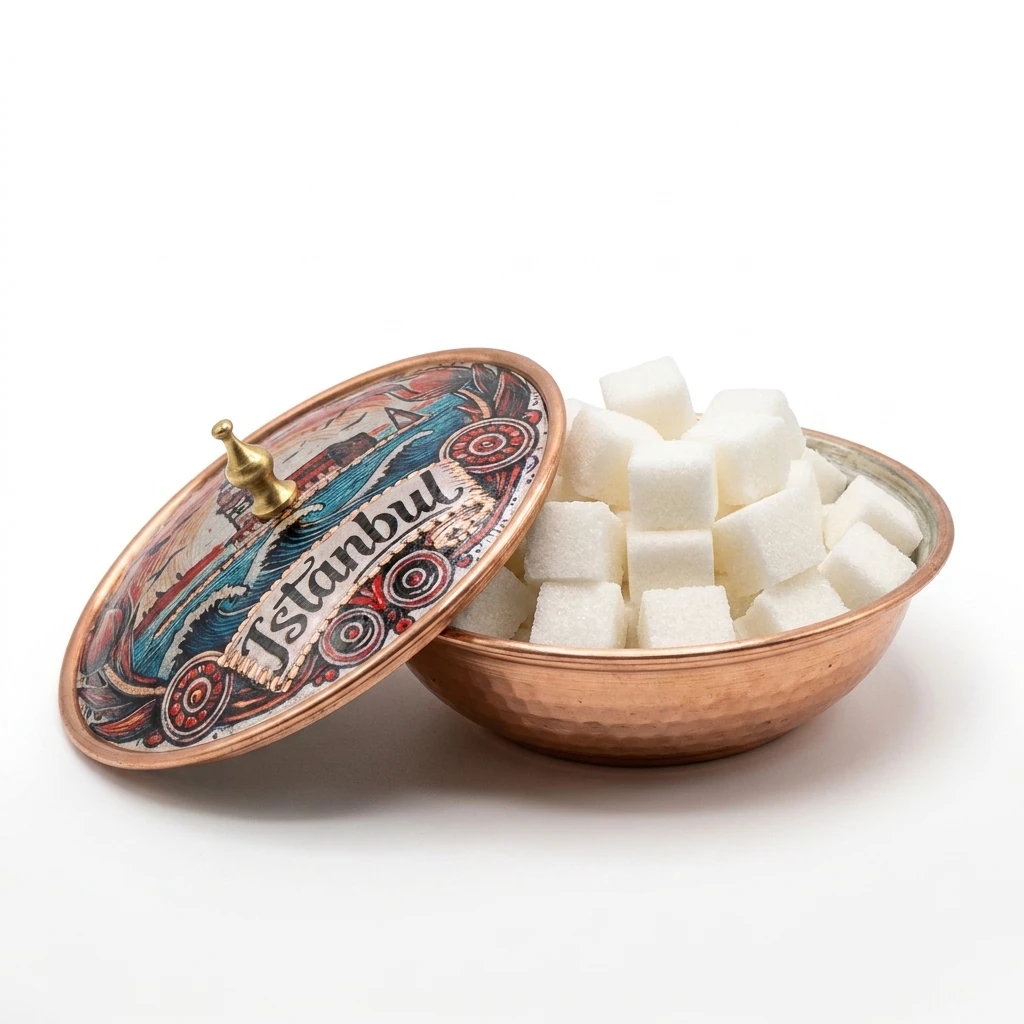 Sucrier individuel en cuivre Boğaziçi – Petit, diamètre 7 CM