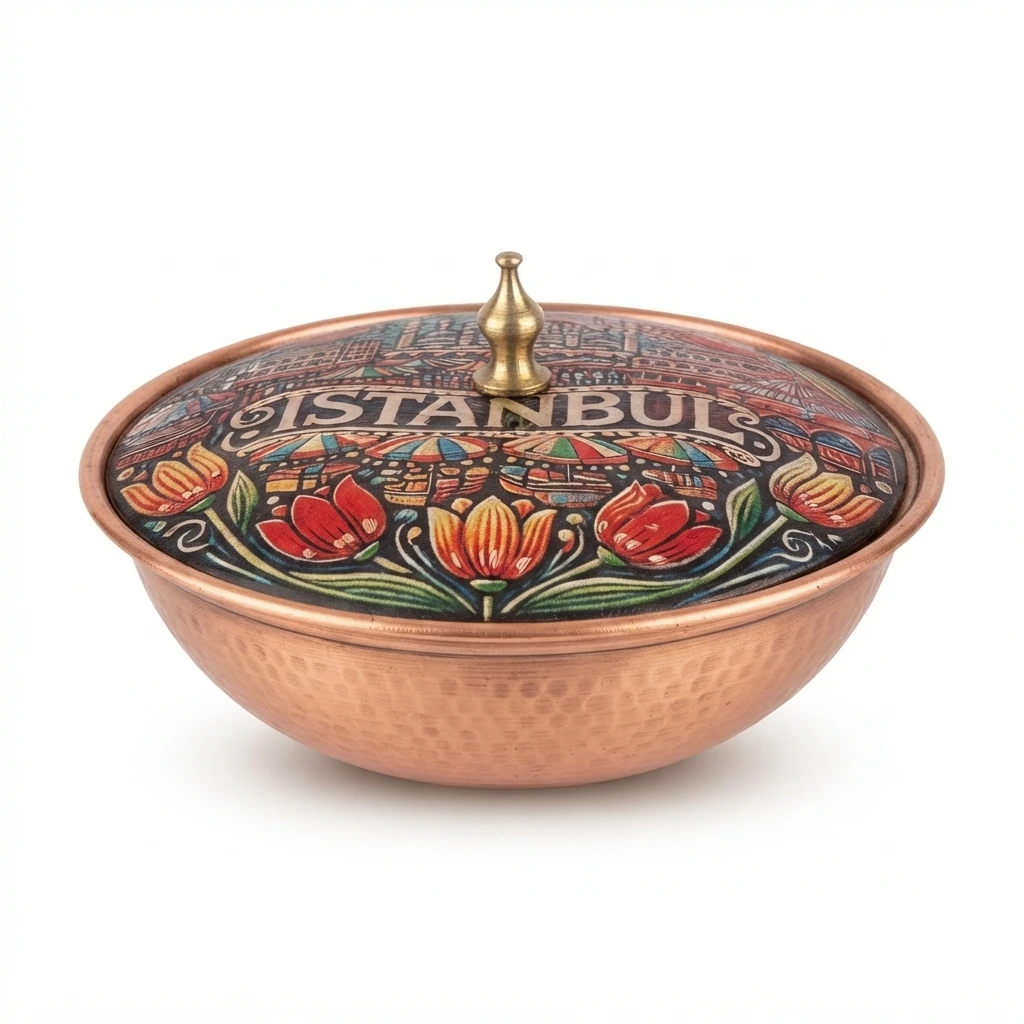 Ceylin einzelne Kupfer-Zuckerdose – Klein, 7 CM Durchmesser