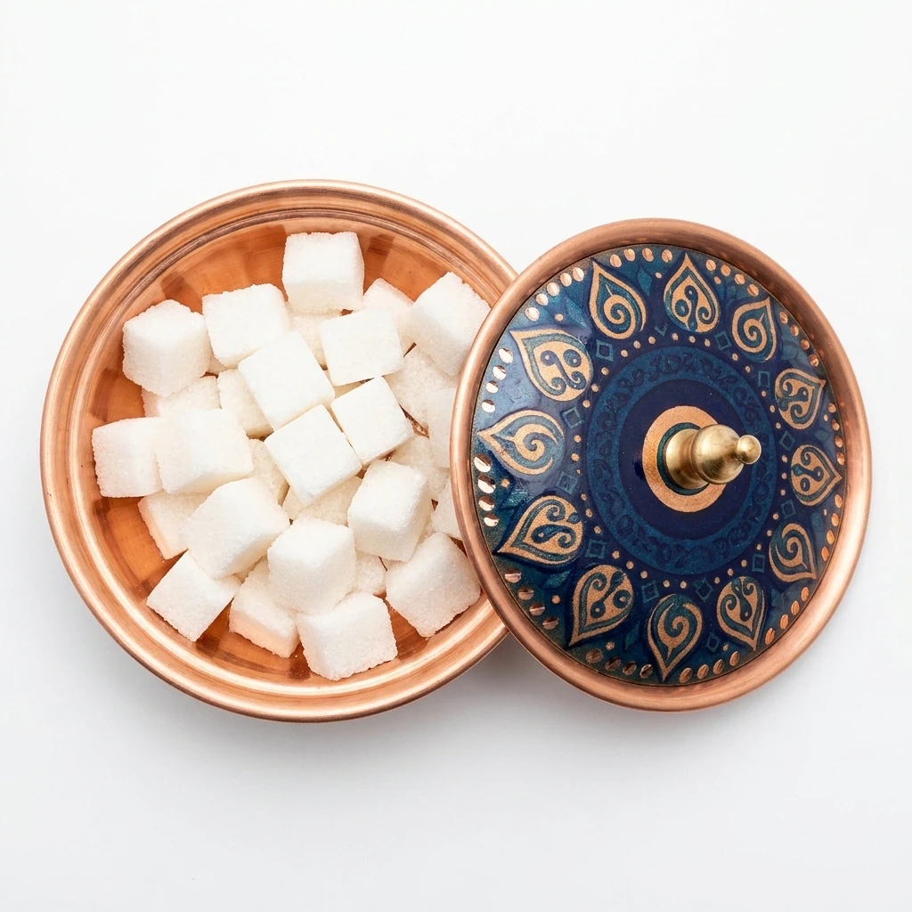 وعاء سكر نحاسي مفرد Efes – صغير بقطر 7 سم