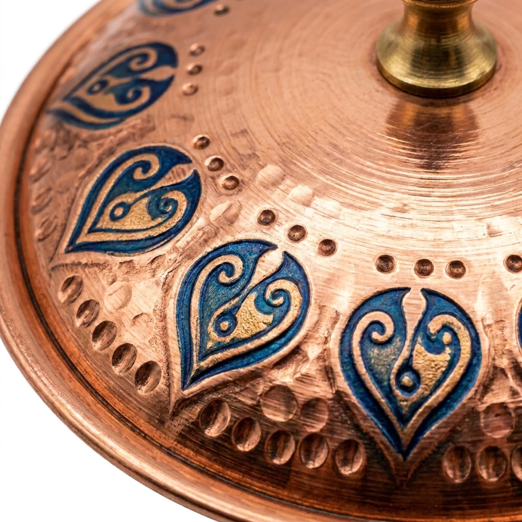 وعاء سكر نحاسي مفرد Efes – صغير بقطر 7 سم