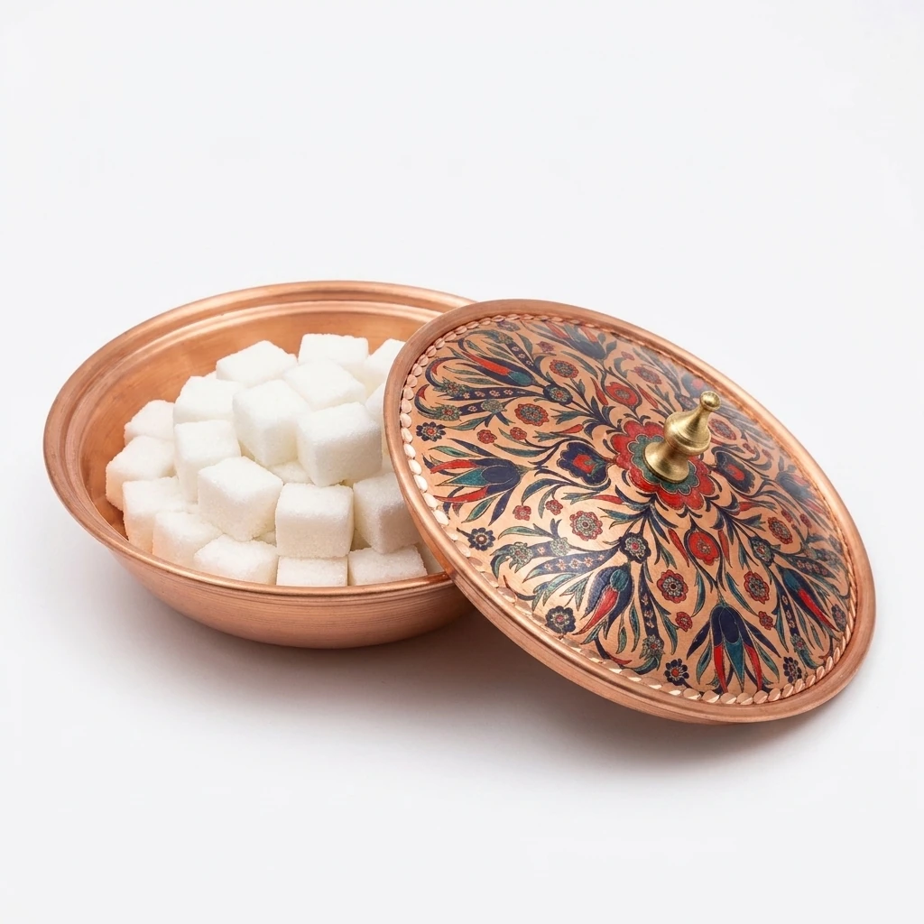 Rumi einzelne Kupfer-Zuckerdose – Klein, 7 CM Durchmesser