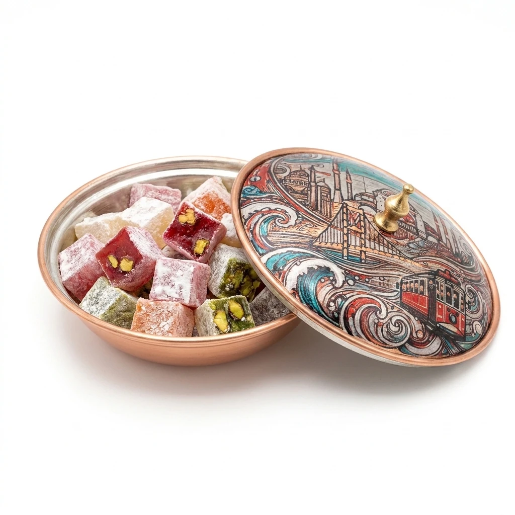 Selene einzelne Kupfer-Zuckerdose – Klein, 7 CM Durchmesser